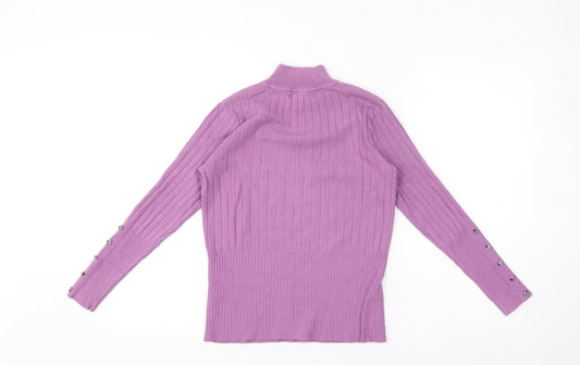 Womens UK Size 8 Marks and Spencer Purple Pullover Jumper