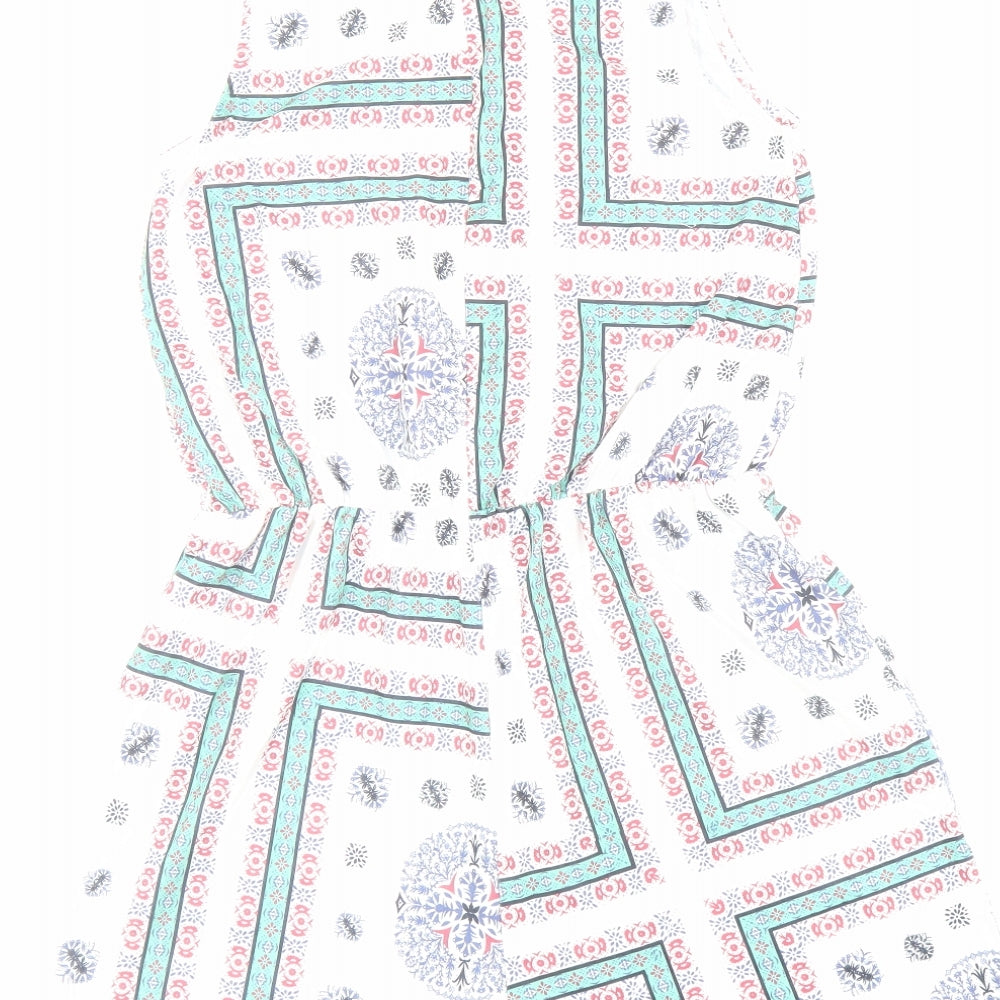 Womens UK Size 8 ASOS One-Piece White Playsuit