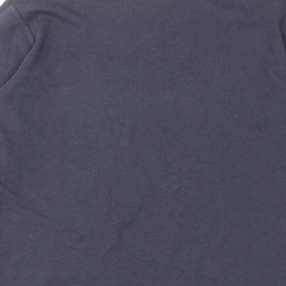 Leisure Womens Blue V-Neck Polyester Pullover Jumper Size 20