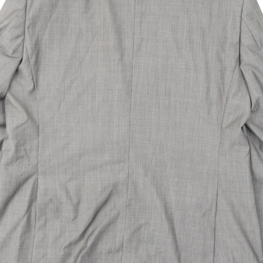 Brand and care label for Autograph men’s grey wool jacket suit jacket, size 42, regular - inside pockets
