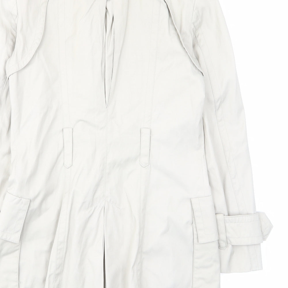 Womens UK Size S Zara Beige Military Jacket