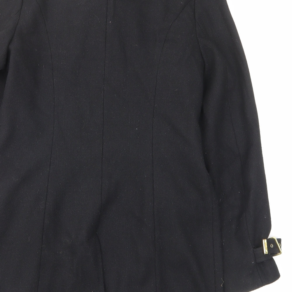 Womens UK Size 14 New Look Black Overcoat