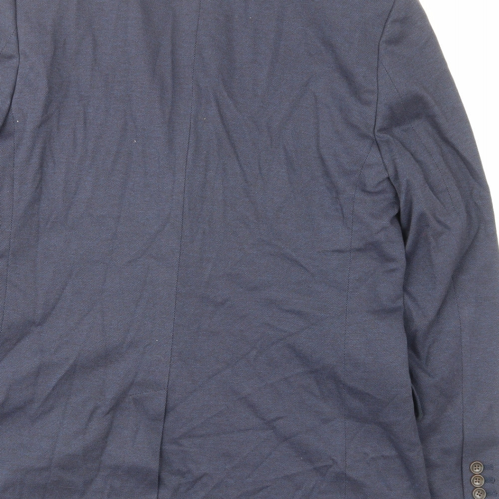 Brand and care label for Crew Clothing Blue Camel Jacket Suit Jacket, size 40, Regular - Pockets