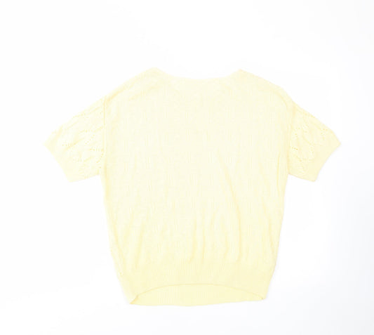 Womens UK Size 12 St Michael Yellow Pullover Jumper