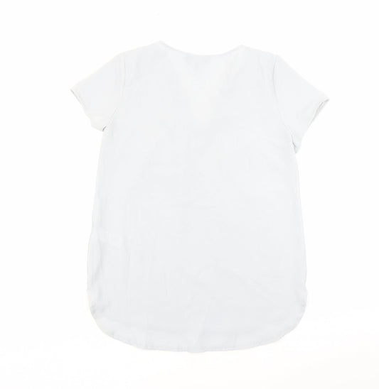 Womens UK Size 12 New Look Grey Basic Blouse