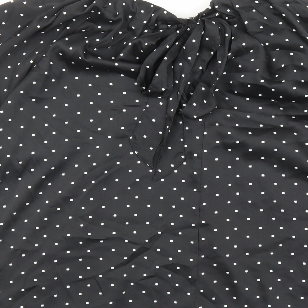 Womens UK Size 12 Marks and Spencer Black Basic Blouse