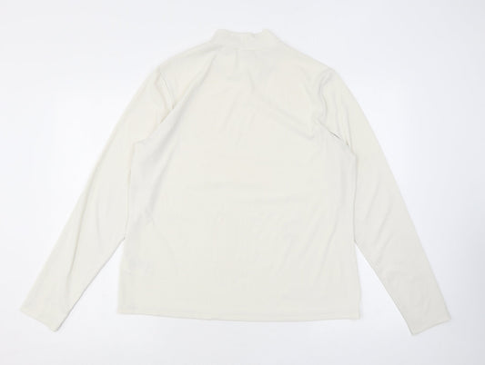Womens UK Size XL H&M Ivory Jersey T-Shirt
