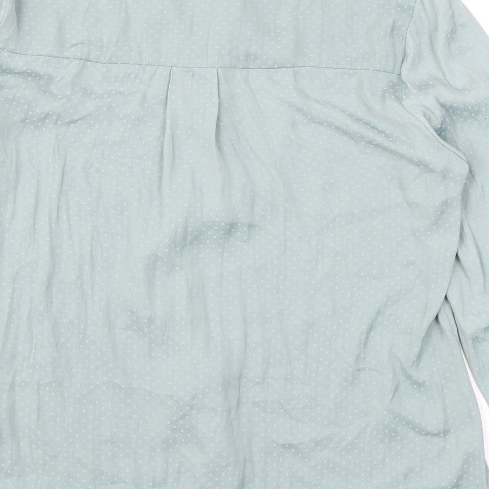 Womens UK Size 10 Monsoon Blue Basic Blouse