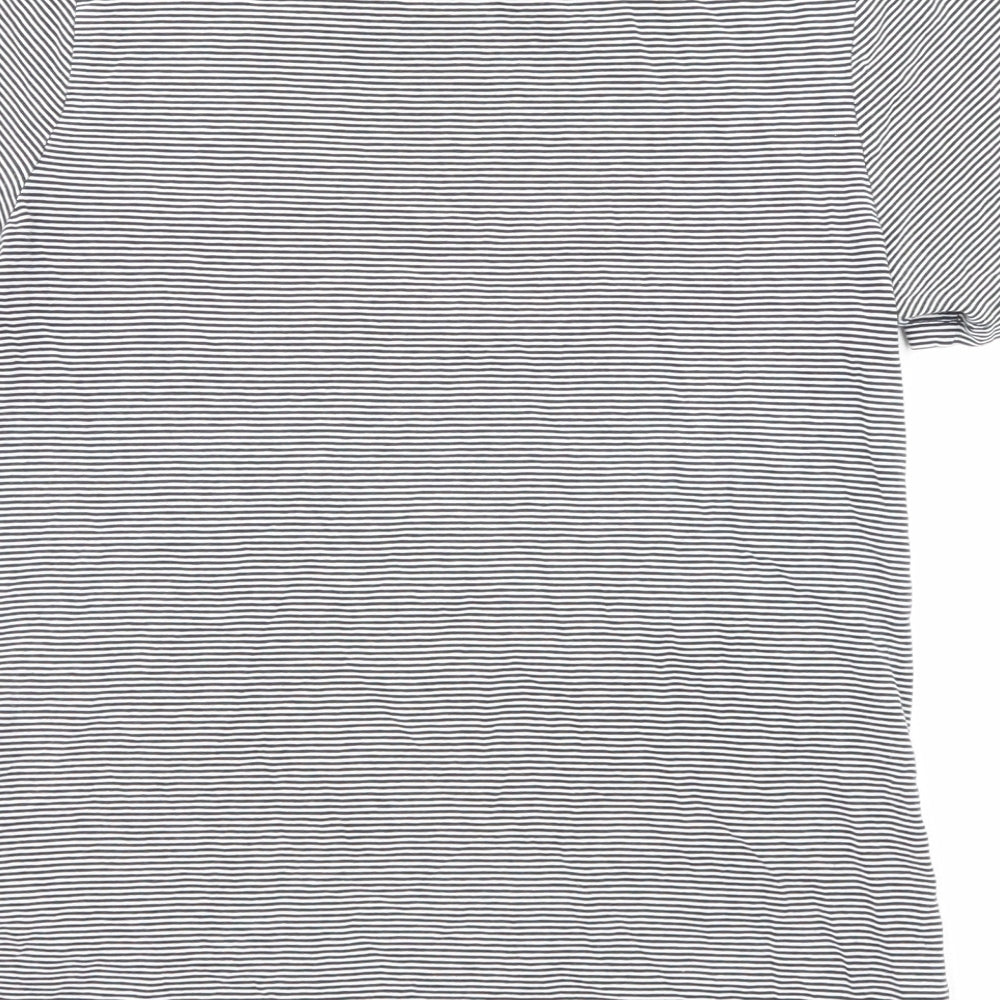 Womens UK Size 8 Warehouse Black Jersey T-Shirt