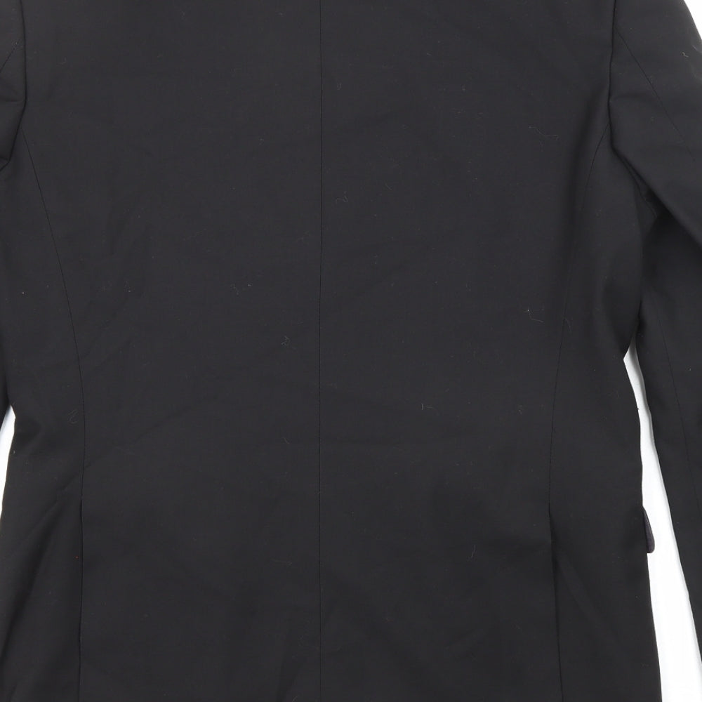 Mens UK Size 38 Burton Regular Black Suit Jacket