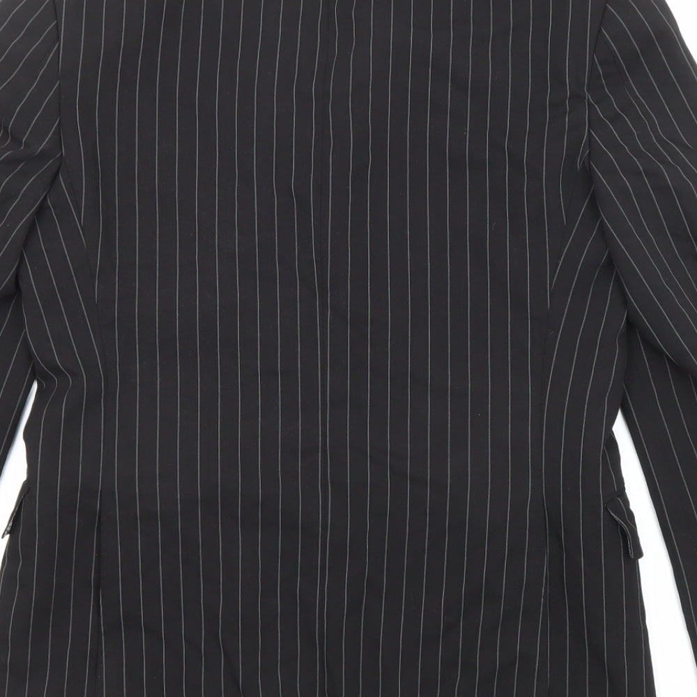 Mens UK Size 36 River Island Regular Black Suit Jacket