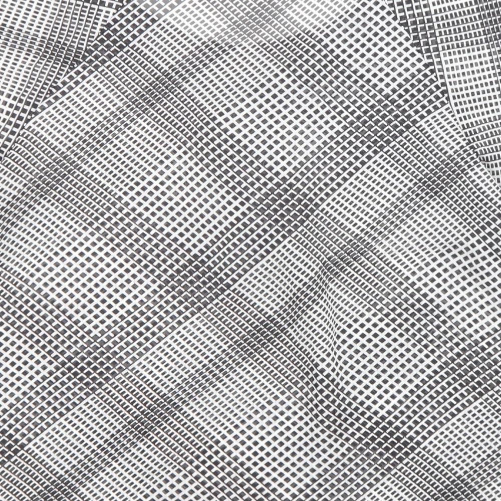 Autograph Womens Black Geometric Polyester Basic Blouse Size 18 Crew Neck