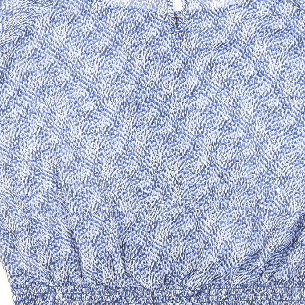 Womens UK Size 8 Principles Blue Basic Blouse