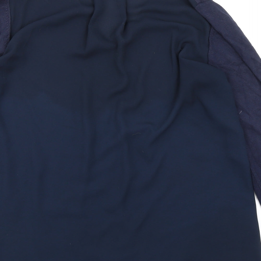Womens UK Size 16 Marks and Spencer Blue Jersey T-Shirt