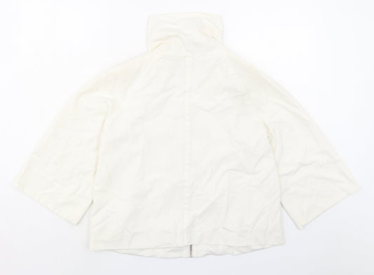Principles Womens Ivory Jacket Size 10 Zip - Pull cord collar