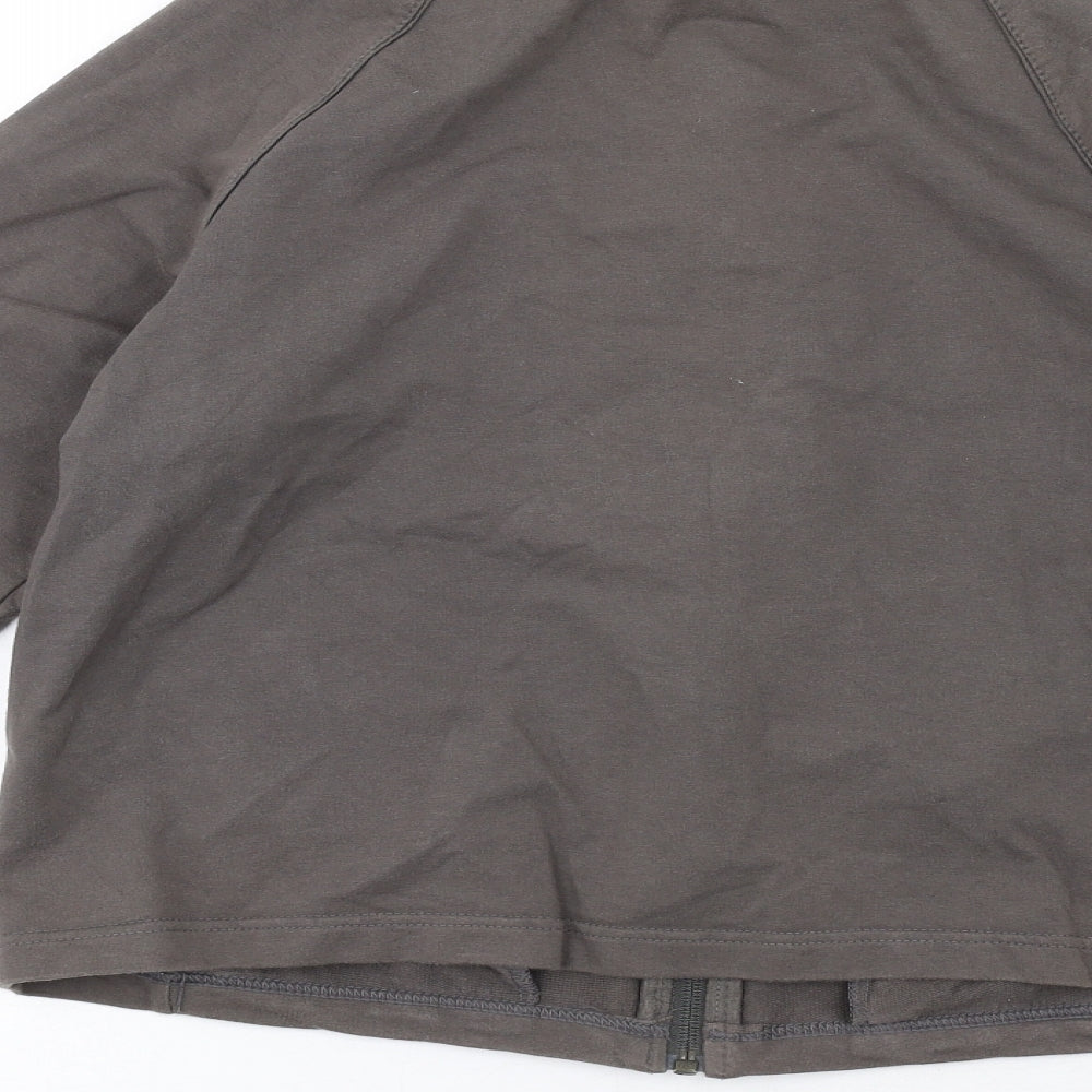 Womens UK Size 14 Marks and Spencer Grey Full Zip Sweatshirt