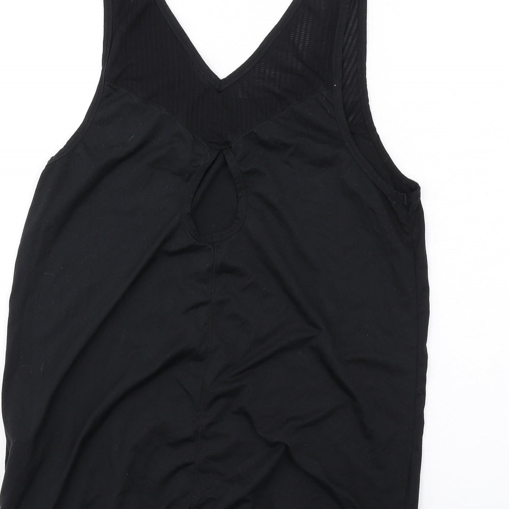 LA Gear Womens Black Polyester Basic Tank Size 8 Scoop Neck Pullover