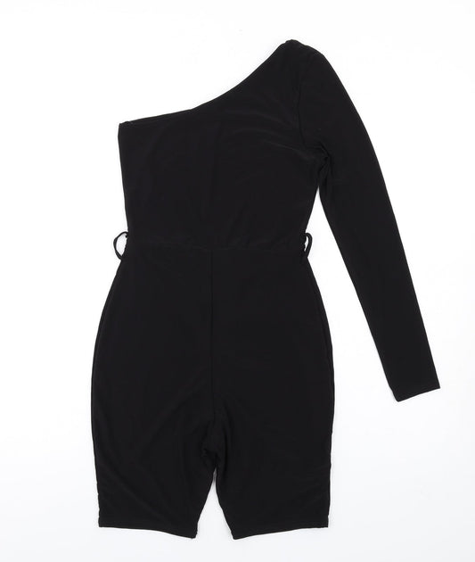 Missguided Womens Black Polyester Unitard One-Piece Size 6 L9 in Pullover