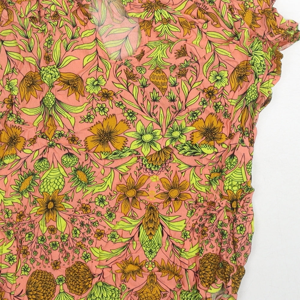 Womens UK Size 6 H&M Multicoloured Basic T-Shirt