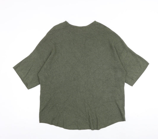 Womens UK Size 6 Warehouse Green Pullover Jumper