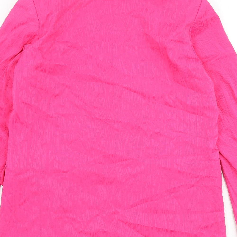 H&M Womens Pink Jacket Blazer Size 8 Button