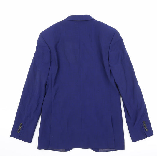 Mens UK Size 36 Marks and Spencer Regular Blue Suit Jacket