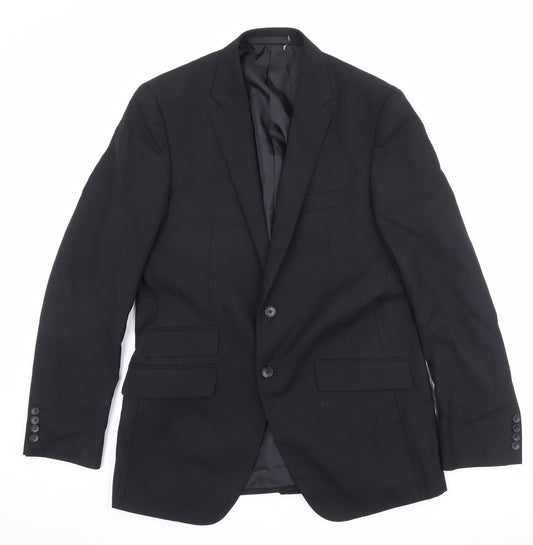 Mens UK Size 40 Autograph Regular Black Suit Jacket