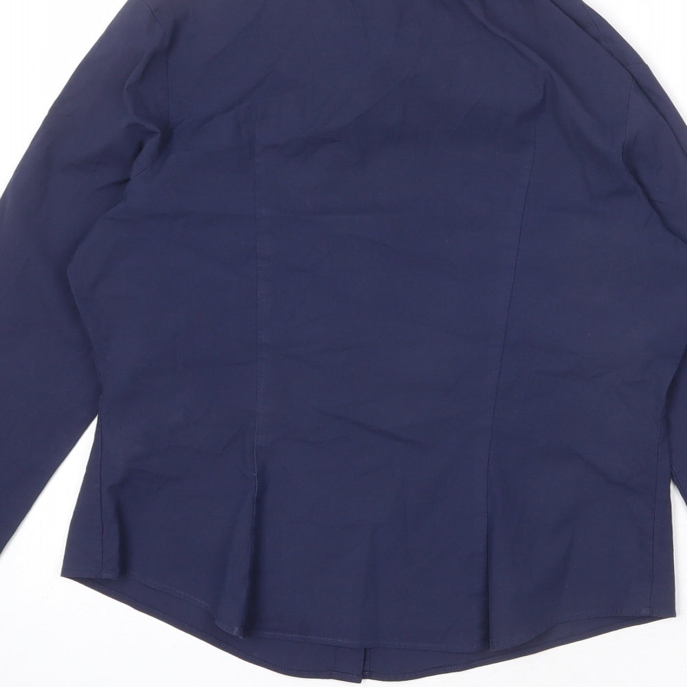 Womens UK Size 8 St Michael Blue Basic Button-Up