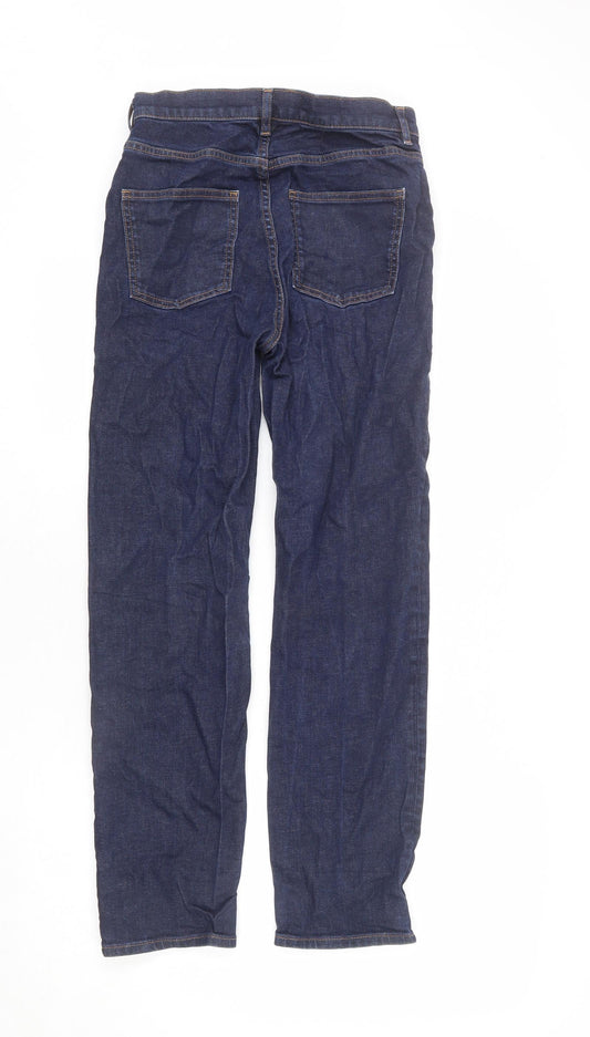 COS Mens Blue Cotton Straight Jeans Size 27 in L26 in Regular Zip - Ankle Grazer