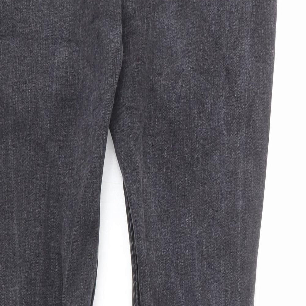 Mens UK Size M STATUS Regular Fit Skinny Grey Jeans
