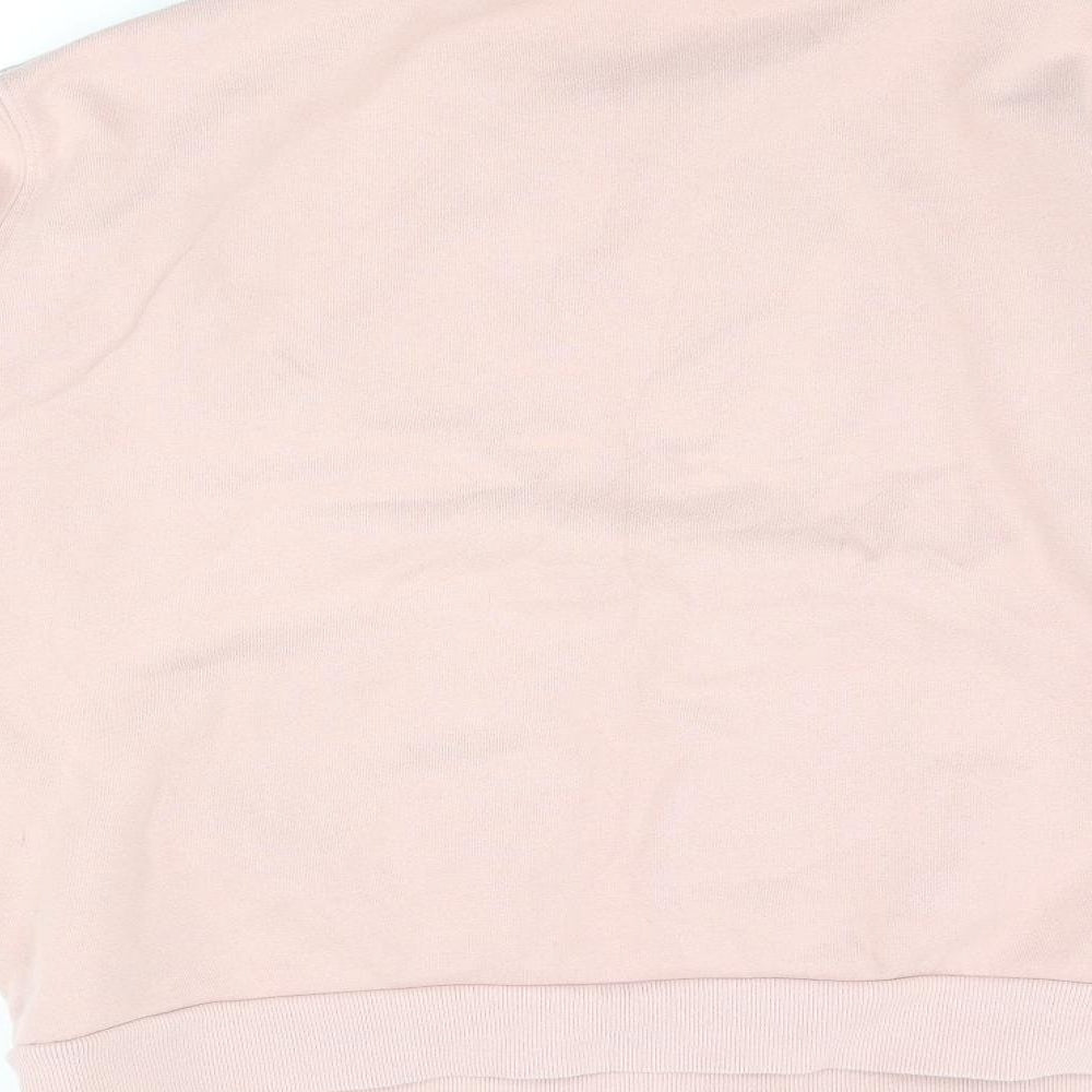 ellesse Womens Pink Cotton Pullover Sweatshirt Size 12 Pullover - Logo