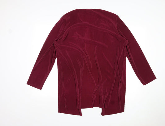 Womens UK Size 16 Compliments Purple Cardigan Jumper