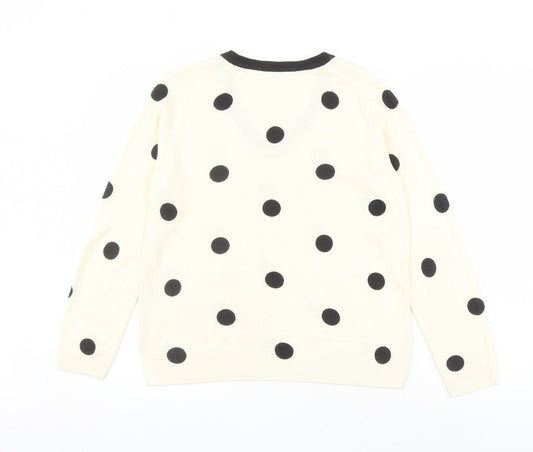 Womens UK Size 14 Marks and Spencer Ivory Pullover Jumper