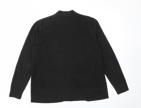 Womens UK Size L Marks and Spencer Black Cardigan Jumper
