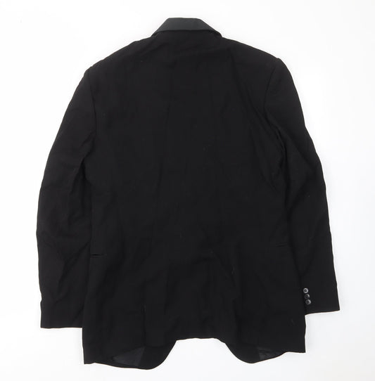 Mens UK Size 40 Hodges Regular Black Suit Jacket