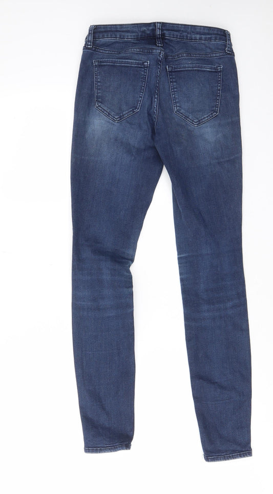 Gap Womens Blue Cotton Skinny Jeans Size 4 L29 in Regular Zip - Pockets
