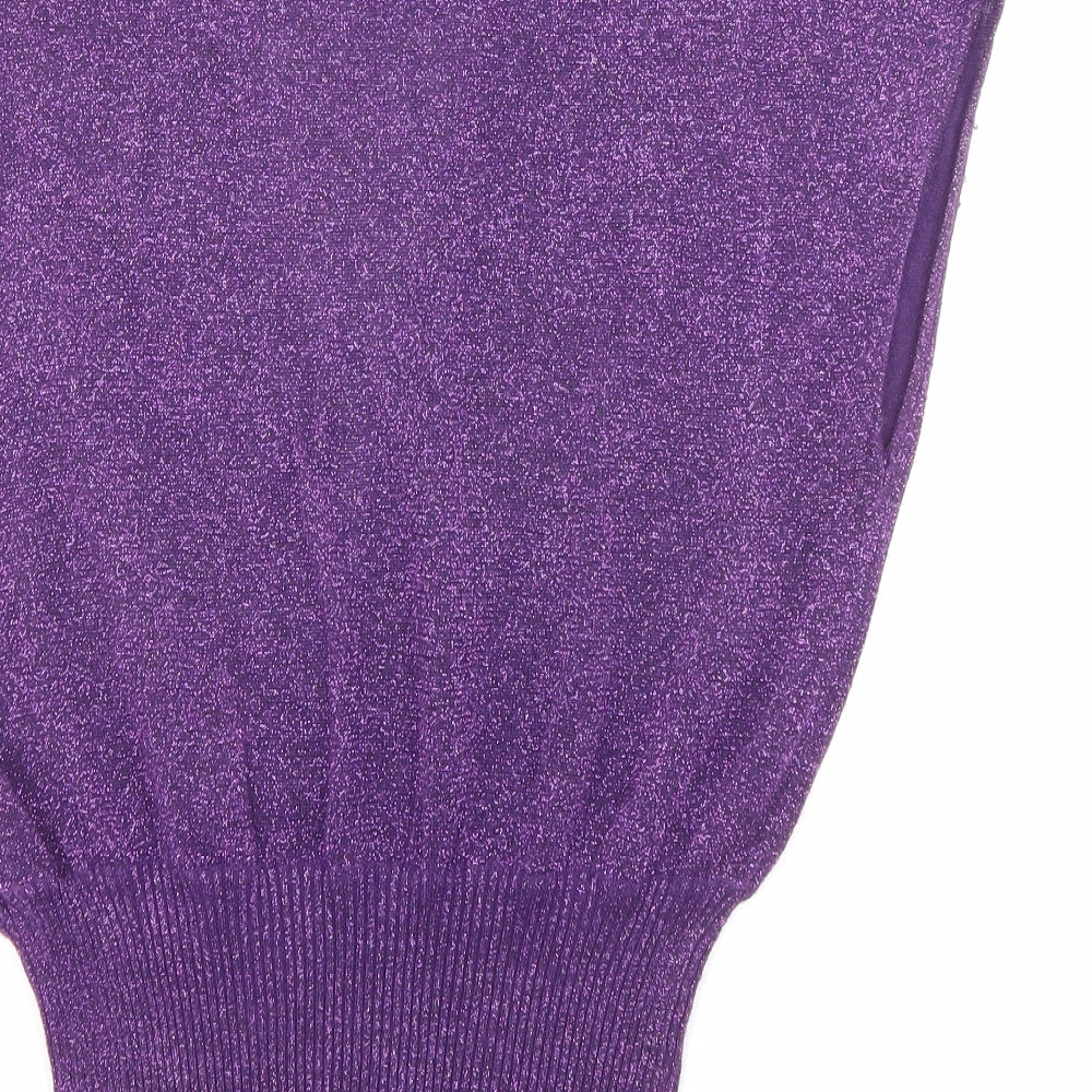 Womens UK Size M VERO MODA Purple Pullover Jumper