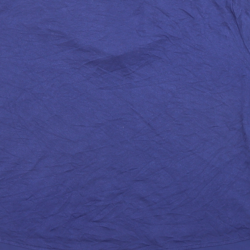 Womens UK Size 16 Marks and Spencer Blue Basic T-Shirt