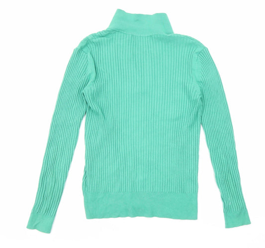 Womens UK Size 8 Marks and Spencer Green Pullover Jumper