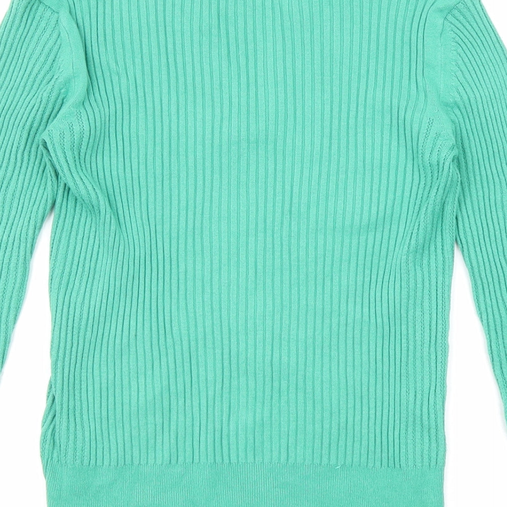 Womens UK Size 8 Marks and Spencer Green Pullover Jumper