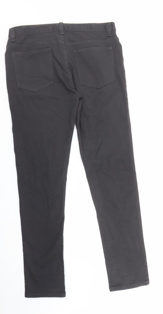 Denim & Co. Mens Black Cotton Skinny Jeans Size 32 in L32 in Regular Zip