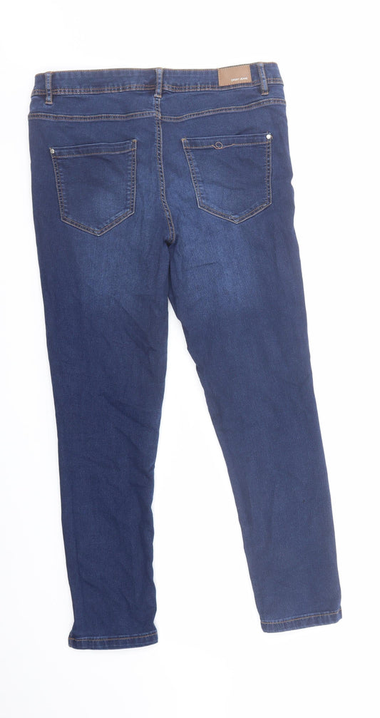 ORSAY Womens Blue Cotton Skinny Jeans Size 30 in L27 in Regular Zip