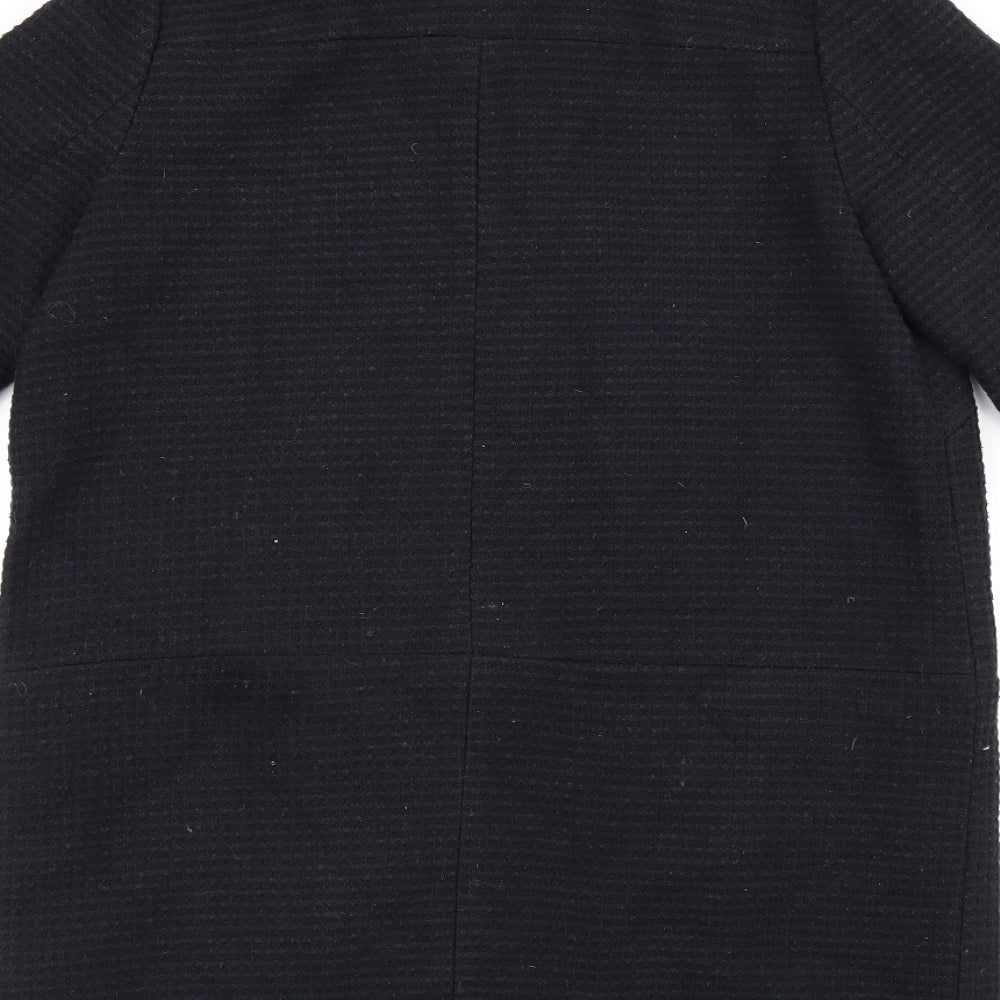 Womens UK Size 12 Debenhams Black Overcoat