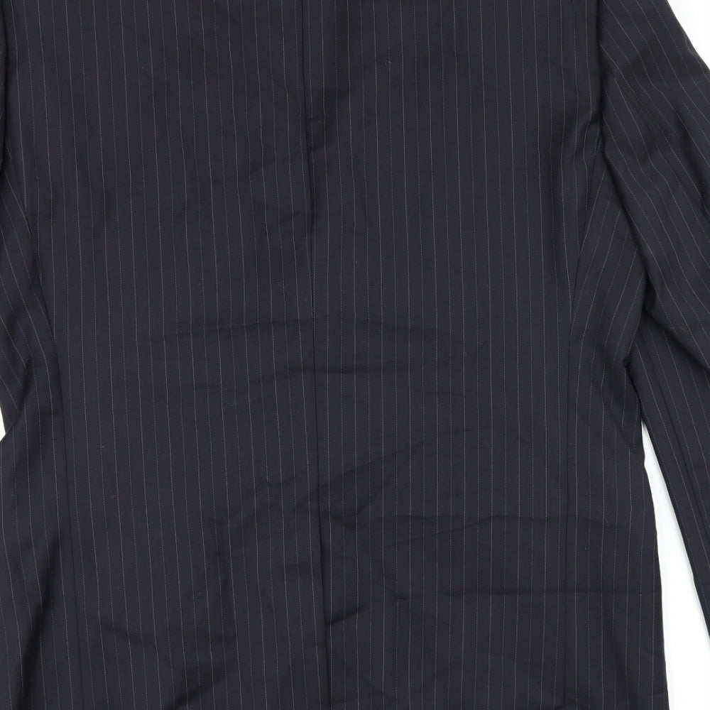 Mens UK Size 38 Daniel Hetcher Regular Black Suit Jacket