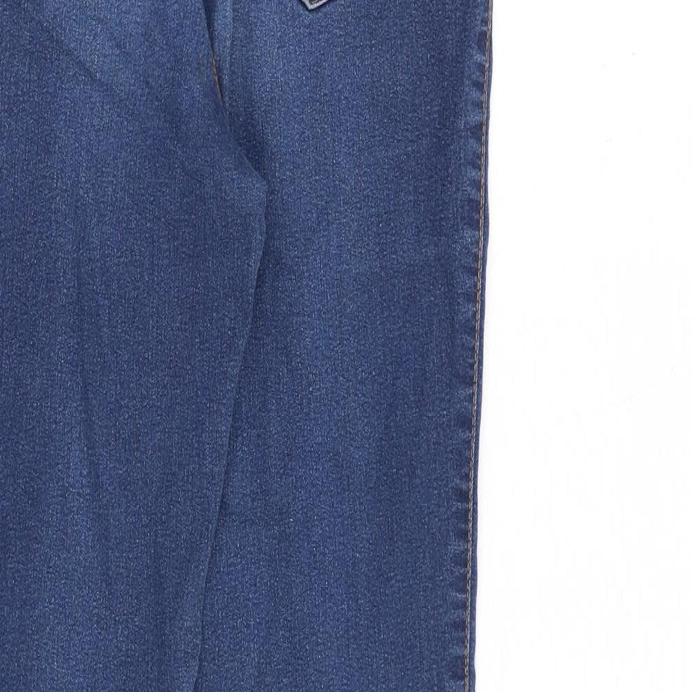 Denim & Co. Womens Blue Cotton Skinny Jeans Size 12 L30 in Slim