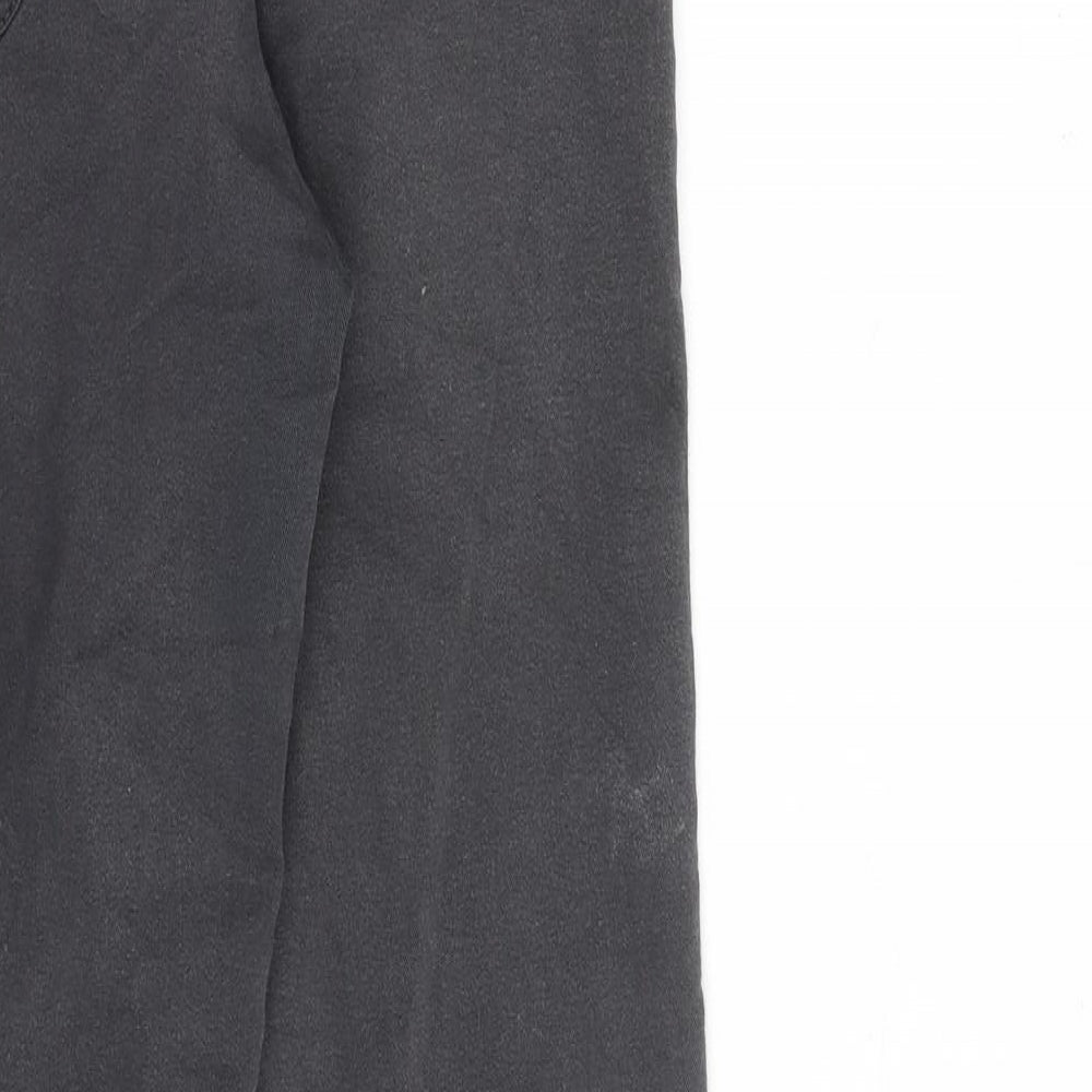 Zara Womens Grey Cotton Skinny Jeans Size 12 L30 in Regular Zip