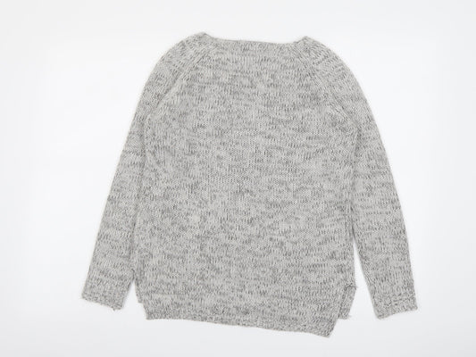 Womens UK Size S Stradivarius Grey Pullover Jumper