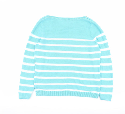 Womens UK Size M Bonmarché Blue Pullover Jumper