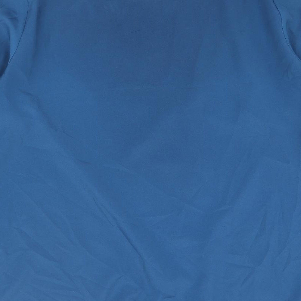 Womens UK Size 10 Marks and Spencer Blue Basic Blouse