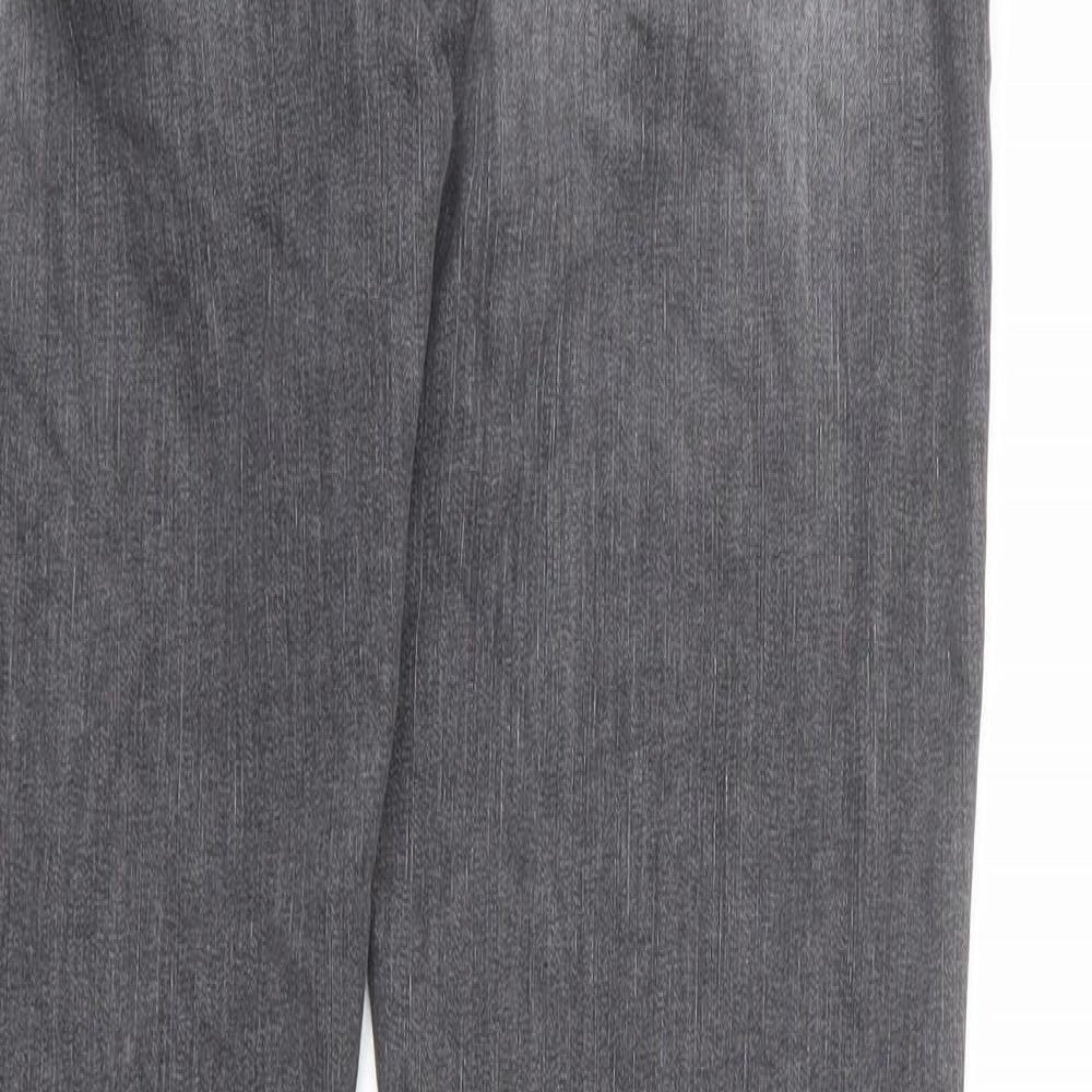 Roy Rogers Womens Grey Cotton Straight Jeans Size 34 in L27 in Regular Zip